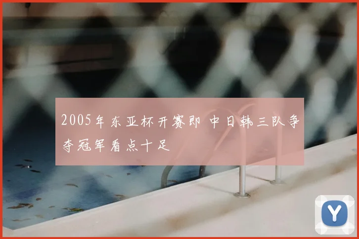 2005年东亚杯开赛即 中日韩三队争夺冠军看点十足